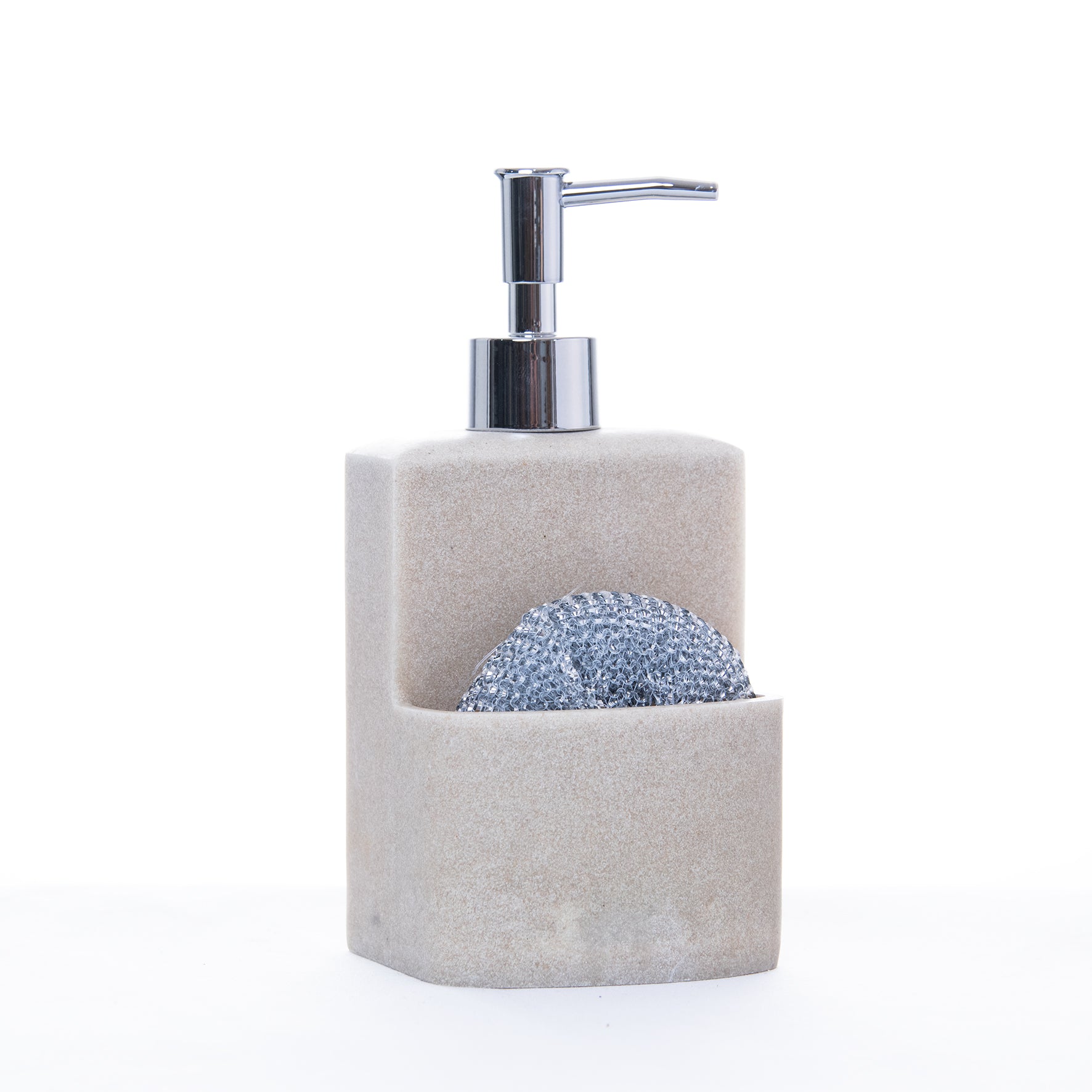 Dispensador de Jabón con Estropajo para Cocina