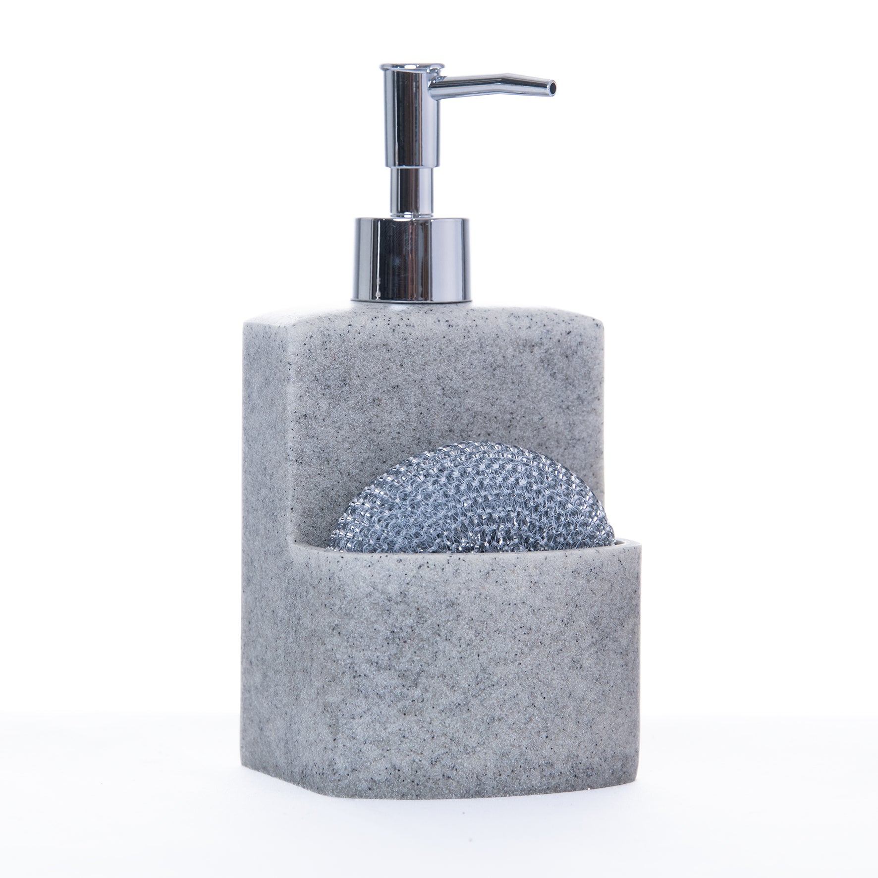 Dispensador de Jabón con Estropajo para Cocina