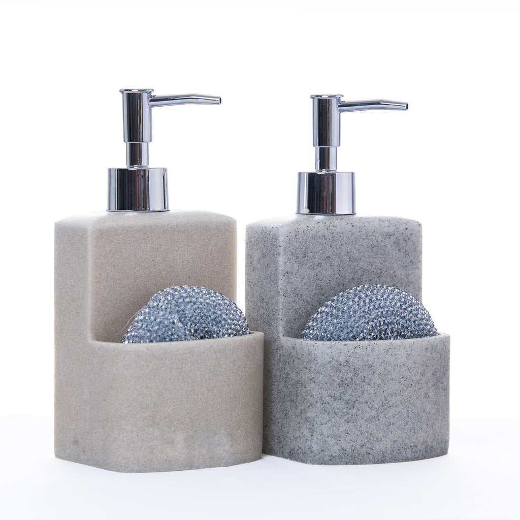 Dispensador de Jabón con Estropajo para Cocina