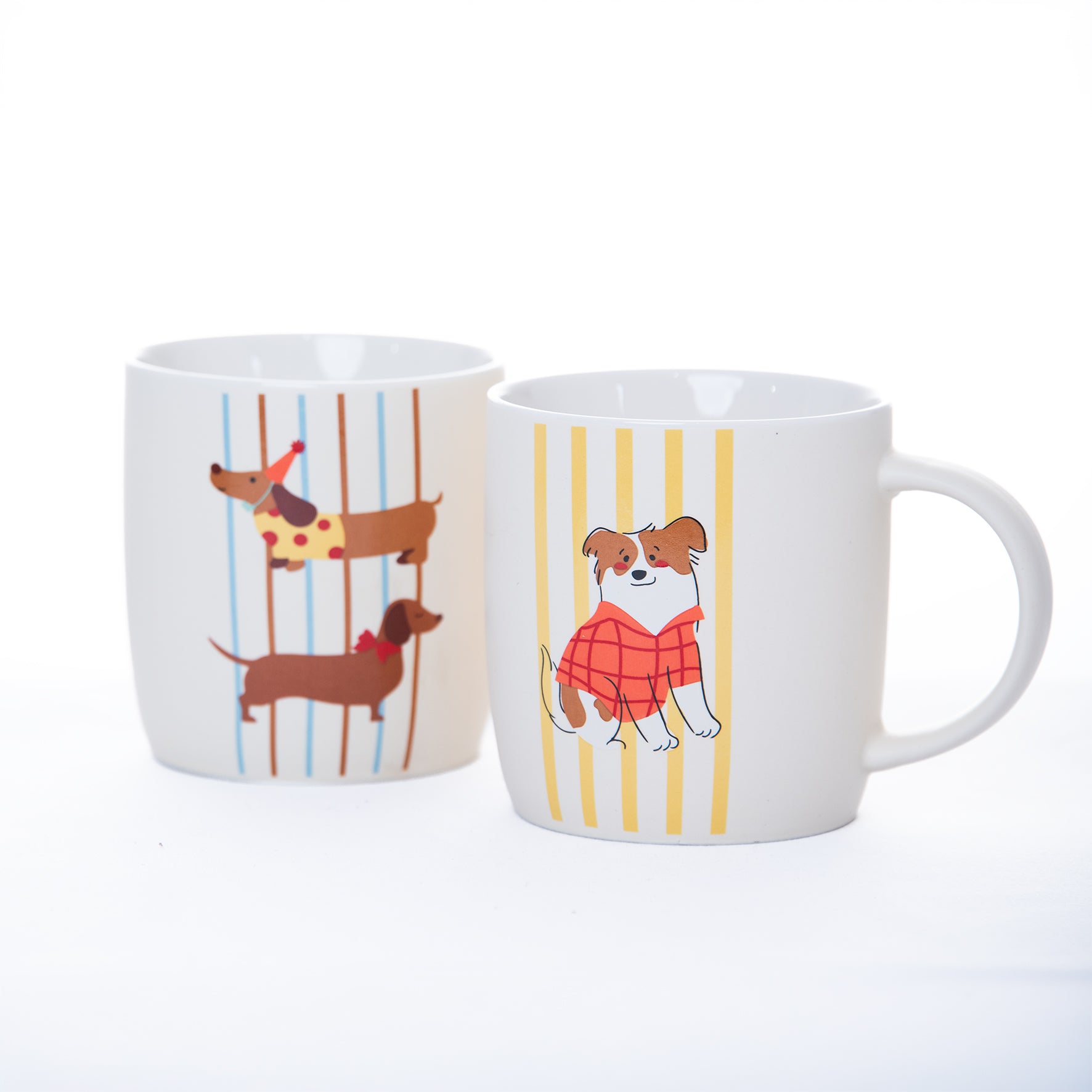 Taza de Porcelana con Perritos