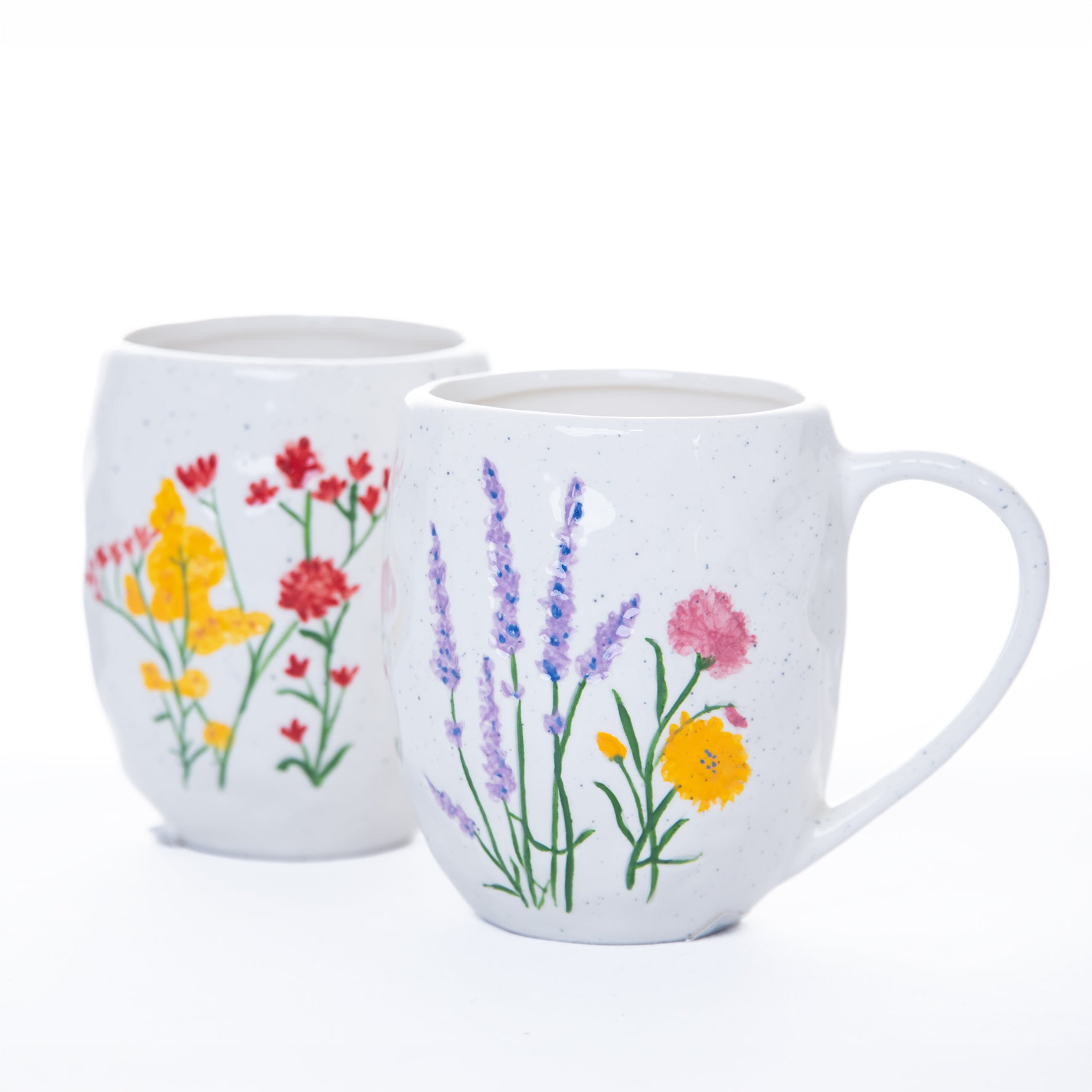 Taza de Porcelana Floral